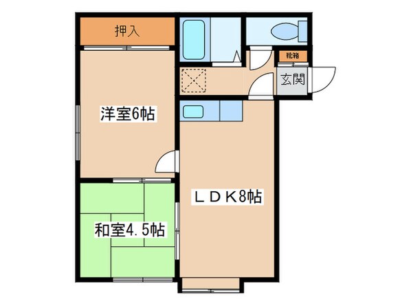 ハイロ－ド北８条の物件間取画像